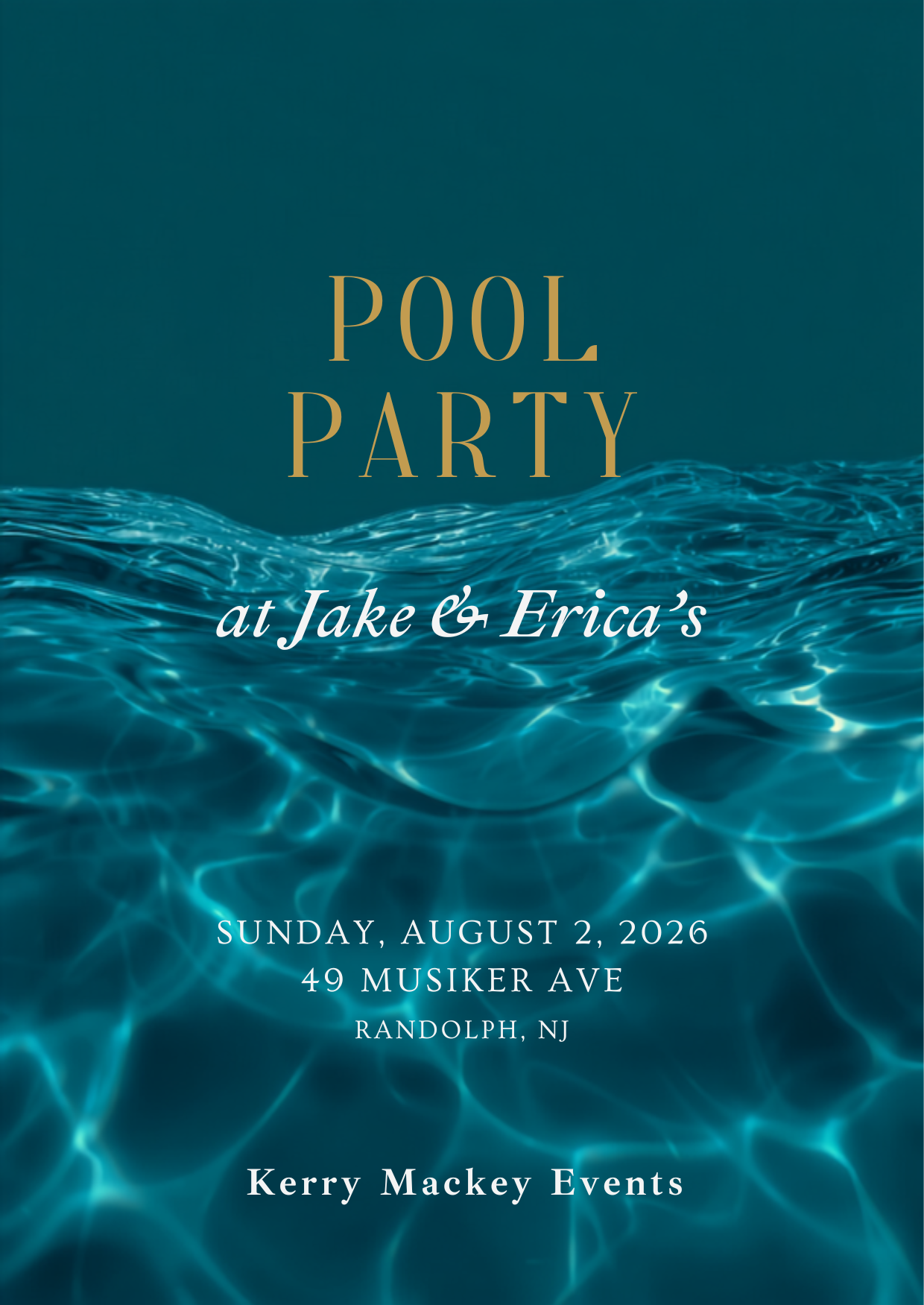 Pool Party at Jake and Erica's — August 2, 49 Musiker Ave, Randolph NJ